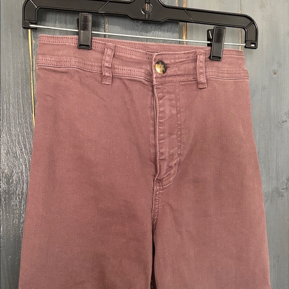 Billabong mauvy/ Brown High rise Flare & Wide Leg Jeans sz 25 - Picture 2 of 9